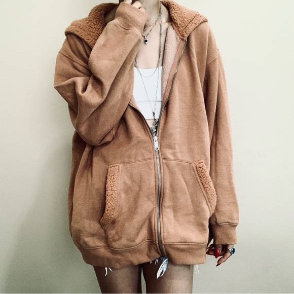 Brand New Aerie sweater shirt zipper hoodie XL - Picture 3 of 10